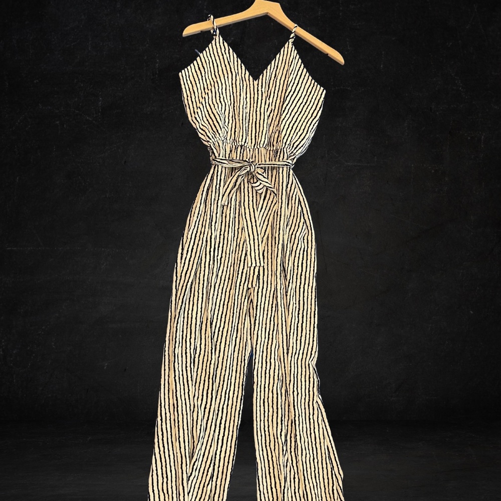 Striped Jumpsuit Size Small